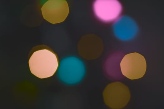 Bokeh lights. Beautiful Christmas background.