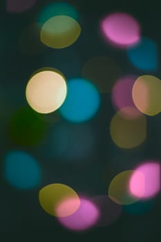 Bokeh lights. Beautiful Christmas background.