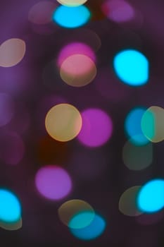 Bokeh lights. Beautiful Christmas background.