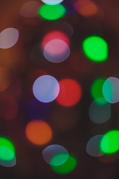 Bokeh lights. Beautiful Christmas background.