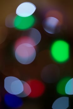 Bokeh lights. Beautiful Christmas background.