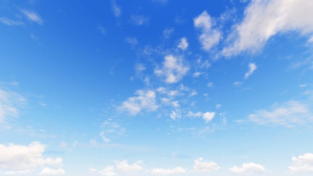 Cloudy blue sky abstract background, blue sky background with tiny clouds, 3d rendering

