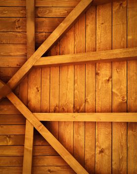 background or texture wooden roof truss detail