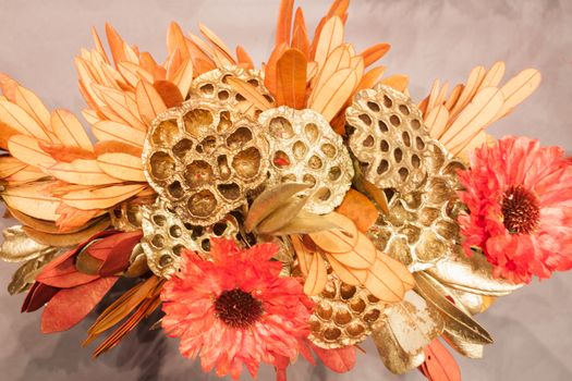 Imitation bouquet of beautiful flower, stock photo