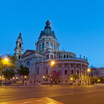 Famous landmark of Budapest: The St. Stephen's Basilica