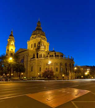 Famous landmark of Budapest: The St. Stephen's Basilica