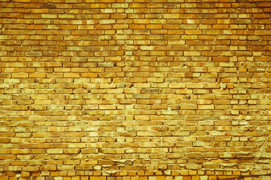 Textured old brick wall background, vintage style with copyspace