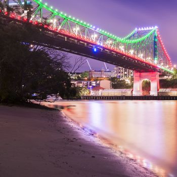 The iconic Story Bridge in Brisbane, Queensland, Australia