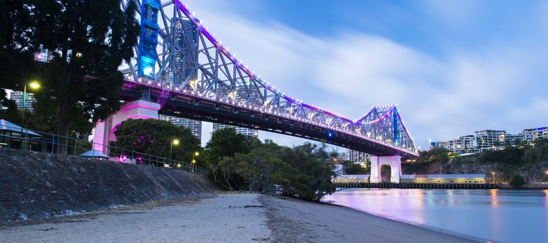 The iconic Story Bridge in Brisbane, Queensland, Australia