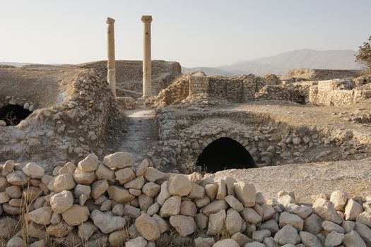 BISHAPUR, IRAN - OCTOBER 5, 2016: Historical Site of Bishapur on October 5, 2016 in Iran, Asia