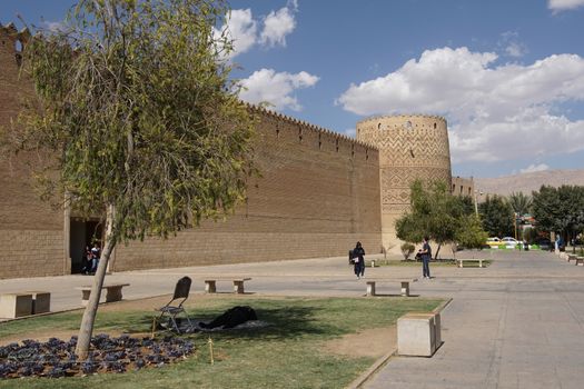 SHIRAZ, IRAN - OCTOBER 7, 2016: Fortress Karim Khan, one of the sights of Shiraz on October 7, 2016 in Iran, Asia