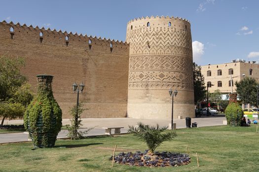 SHIRAZ, IRAN - OCTOBER 7, 2016: Fortress Karim Khan, one of the sights of Shiraz on October 7, 2016 in Iran, Asia