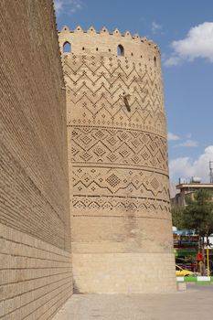 SHIRAZ, IRAN - OCTOBER 7, 2016: Fortress Karim Khan, one of the sights of Shiraz on October 7, 2016 in Iran, Asia