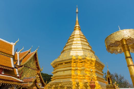 Wat Phrathat Doi Suthep temple in Chiang Mai, Thailand.