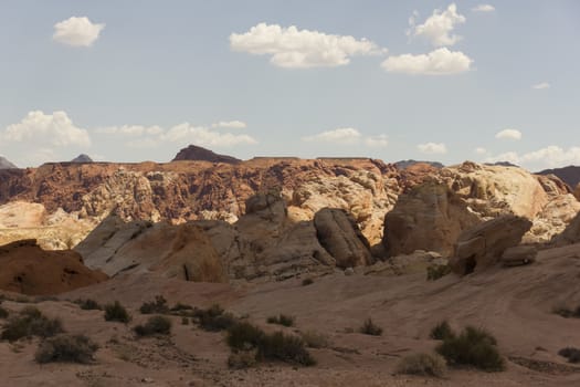 A desolated section of The Valley of Fire, Nevada