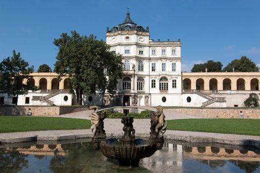 Ploskovice castle - famous Baroque castle, Czech republic