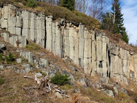 Image of the old basalt quarry in The Ore Mountains