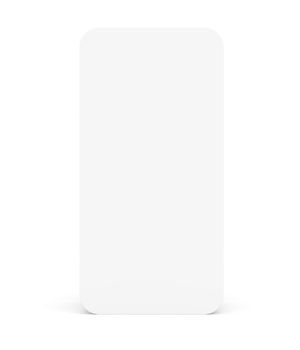 Template for smart phone screen. Isoalted on white. 3D illustration