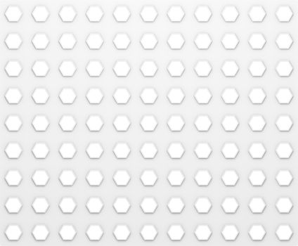 Regular texture. Rings on white surface. 3D illustration