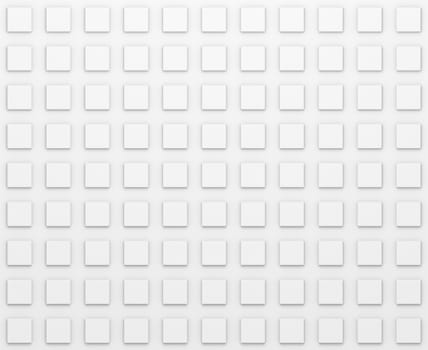 Rectangle Pattern. Regular White Texture. 3D illustration