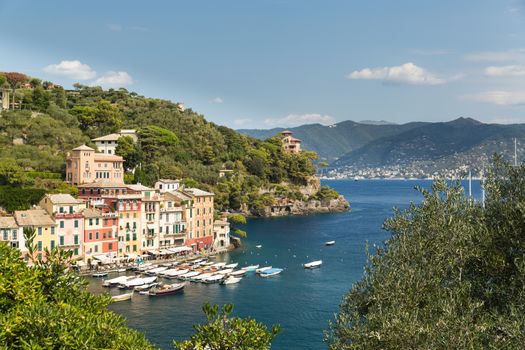 The pretty harbour town of Portofino in Italy