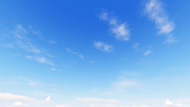 Cloudy blue sky abstract background, blue sky background with tiny clouds, 3d rendering

