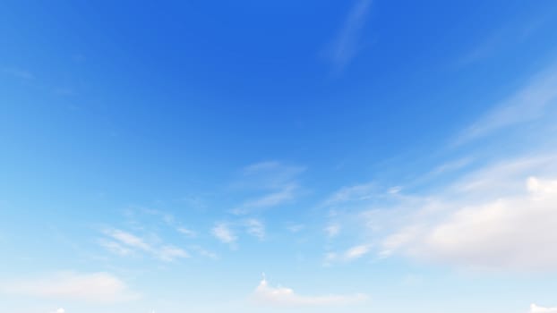 Cloudy blue sky abstract background, blue sky background with tiny clouds, 3d rendering

