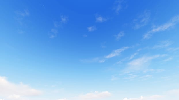 Cloudy blue sky abstract background, blue sky background with tiny clouds, 3d rendering

