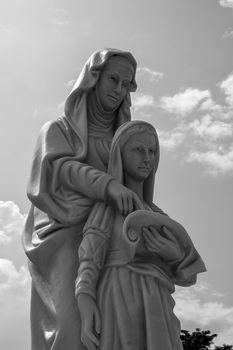 Statue of the Madonna marble In Nakhon Phanom Province