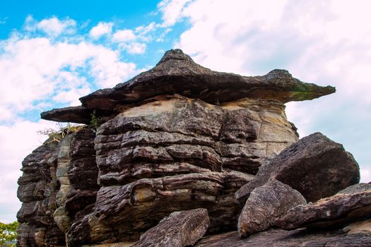 stone mountain phu pha thoep National Park,Mukdahan Province,Thailand