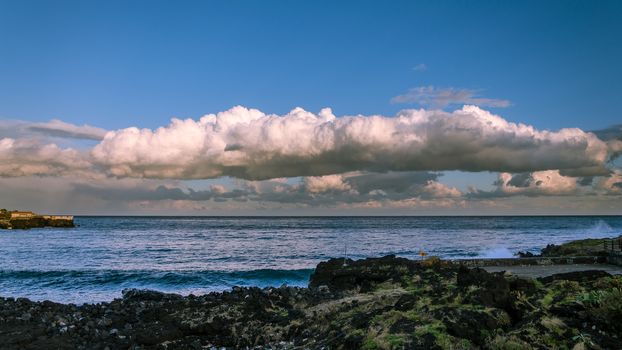 The  mediterranean sea view in winter time.