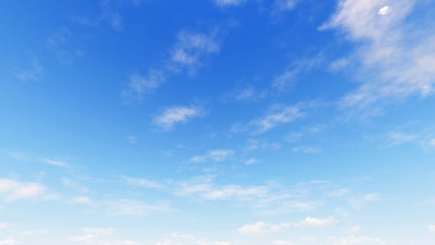 Cloudy blue sky abstract background, blue sky background with tiny clouds, 3d rendering

