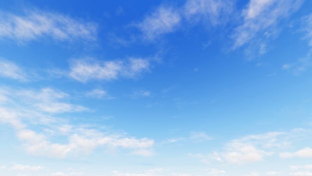 Cloudy blue sky abstract background, blue sky background with tiny clouds, 3d rendering

