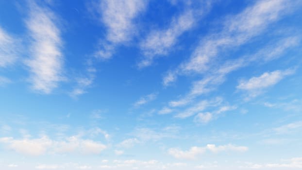 Cloudy blue sky abstract background, blue sky background with tiny clouds, 3d rendering

