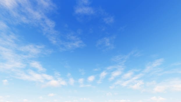 Cloudy blue sky abstract background, blue sky background with tiny clouds, 3d rendering

