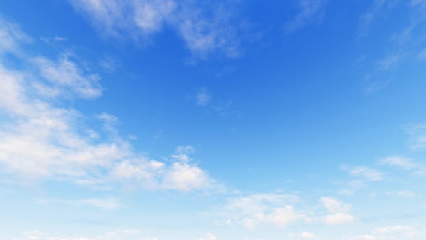 Cloudy blue sky abstract background, blue sky background with tiny clouds, 3d rendering

