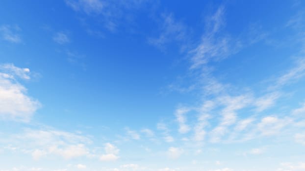 Cloudy blue sky abstract background, blue sky background with tiny clouds, 3d rendering

