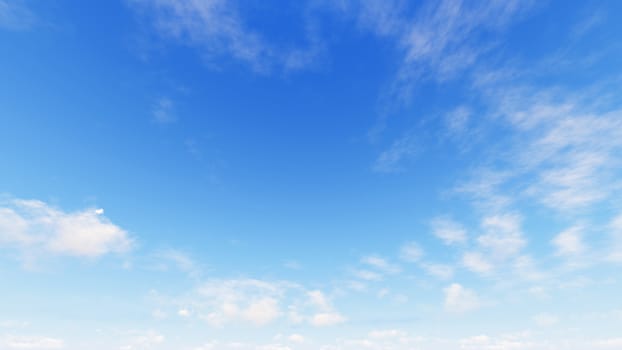 Cloudy blue sky abstract background, blue sky background with tiny clouds, 3d rendering

