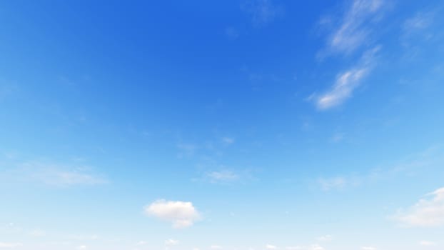 Cloudy blue sky abstract background, blue sky background with tiny clouds, 3d rendering

