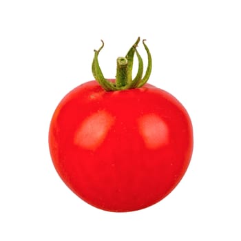 Red tomato isolated on a white background