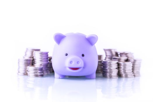 Financial concept, home savings, account and piggy bank.