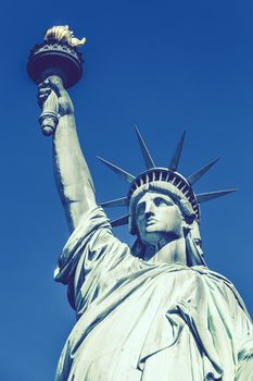 Statue of Liberty, New York, special photographic processing.