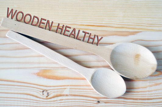 wooden spoon and timber products for health