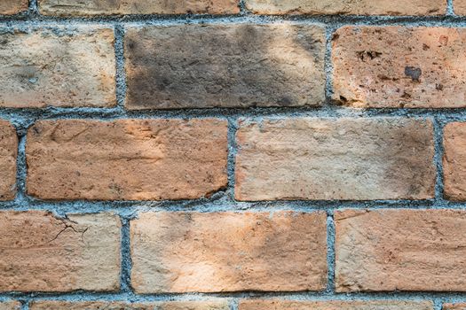 old brown brick wall texture background closeup