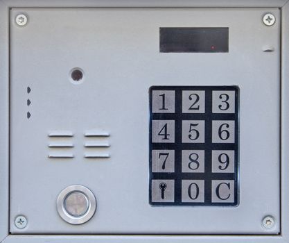 Security system with numpad for passcode