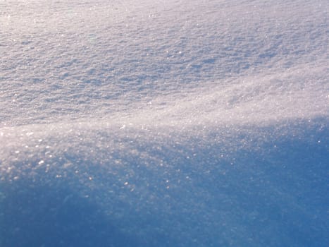 Background of snow. Winter landscape.