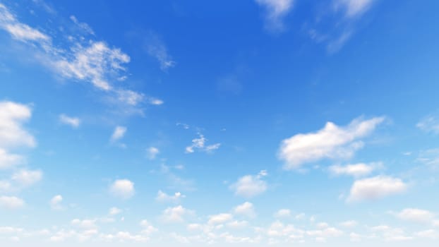 Cloudy blue sky abstract background, blue sky background with tiny clouds, 3d rendering

