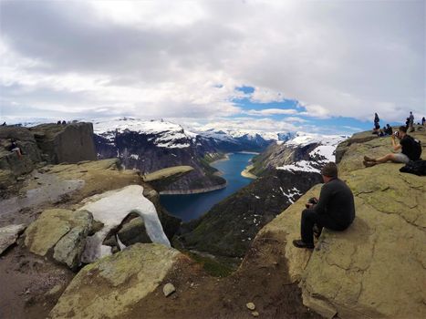 Beautiful view of Trolltunga.