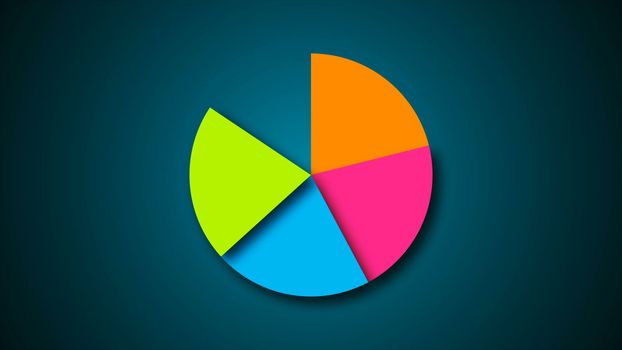 Circle diagram for presentation, Pie chart