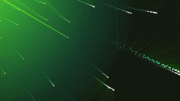 Particle Rain Comet Star. Seamless loop